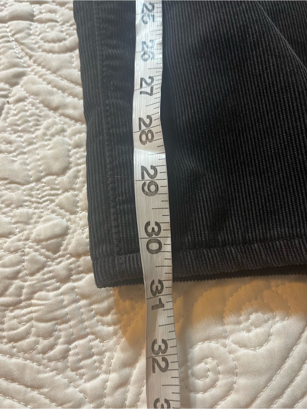 Ag Adriano Goldschmied  The Protege Straight Corduroy Jeans off-black, 36x30.75 - Picture 13 of 14